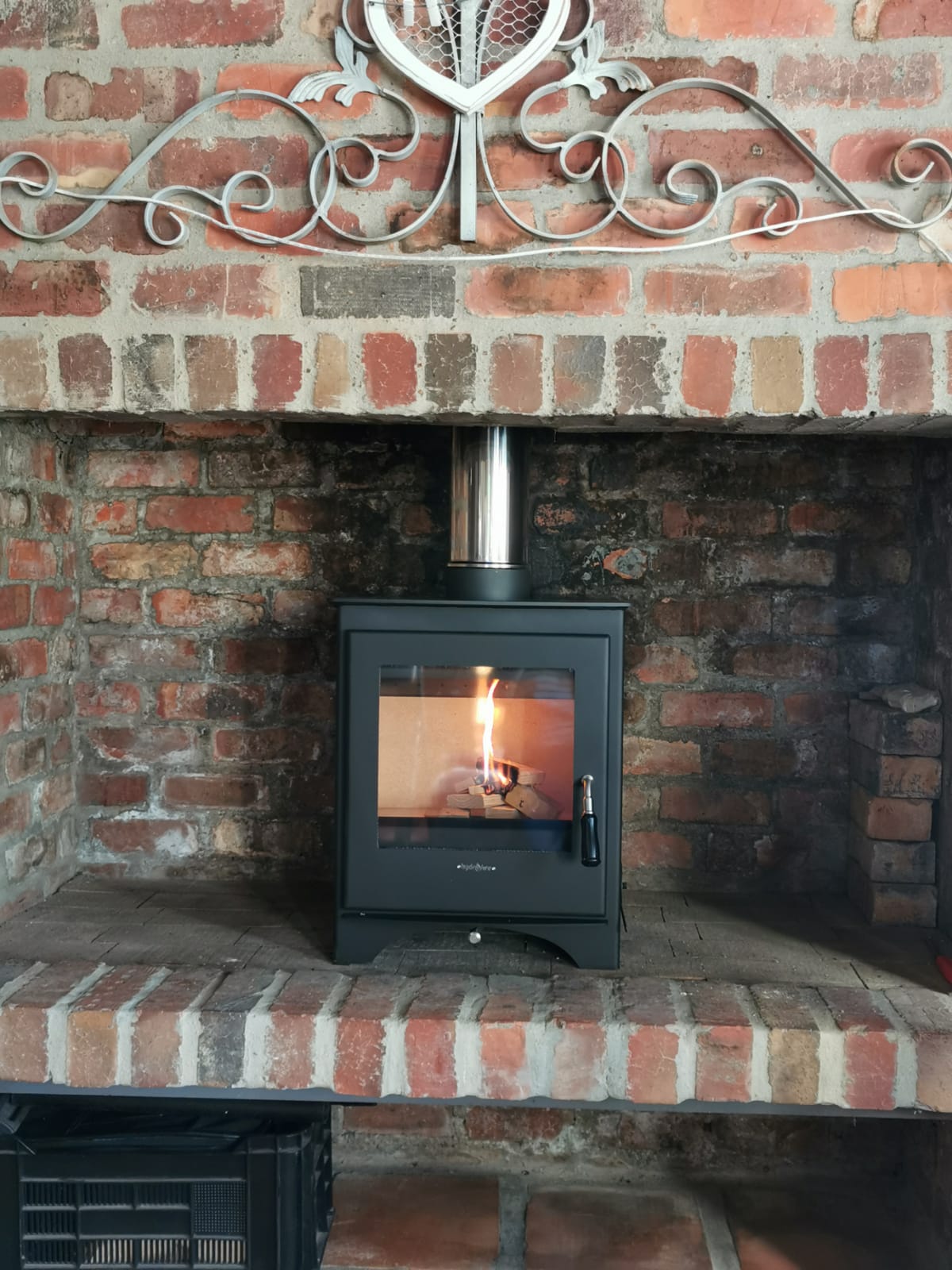 Firefrog fireplace installation